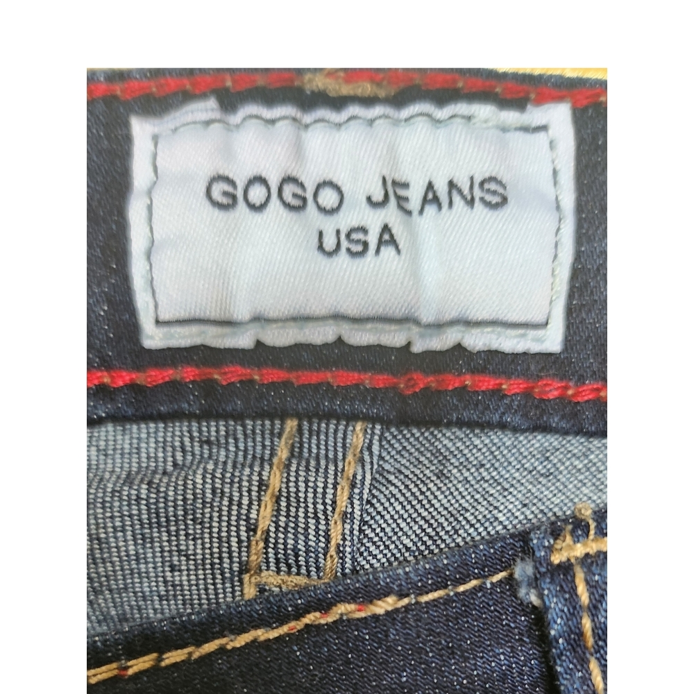 GOGO JEANS USA DESTROYED DISTRESSED DESIGNER BOYFRIEND JEANS - Picture 4 of 5